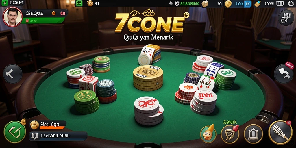 Tampilan gameplay QiuQiu yang seru di 7CONE.