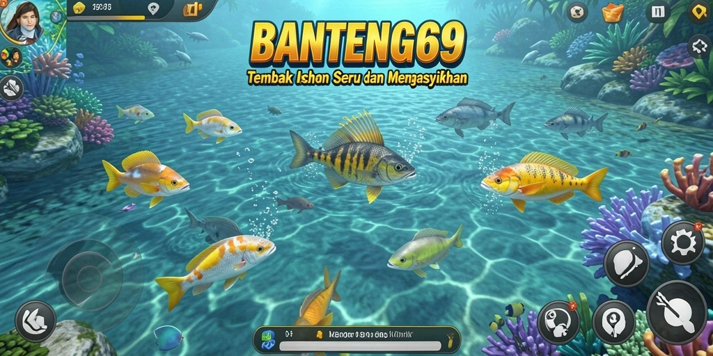 Tampilan gameplay seru di BANTENG69 dengan berbagai ikan.