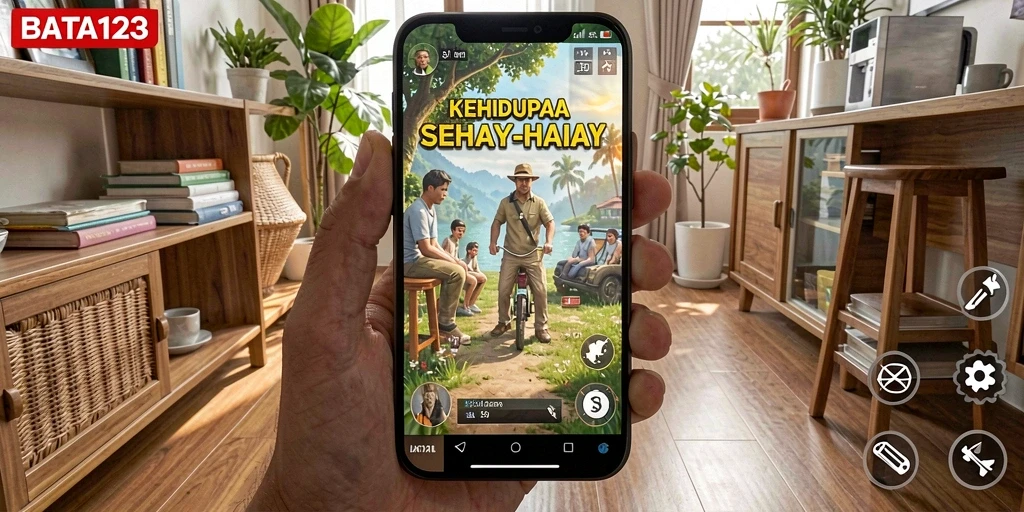 Tampilan gameplay BATA123 menampilkan interaksi karakter yang dinamis dan lingkungan yang interaktif.