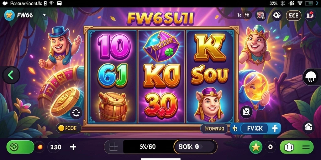Screenshot gameplay FW66 yang menampilkan keseruan bermain Slot.