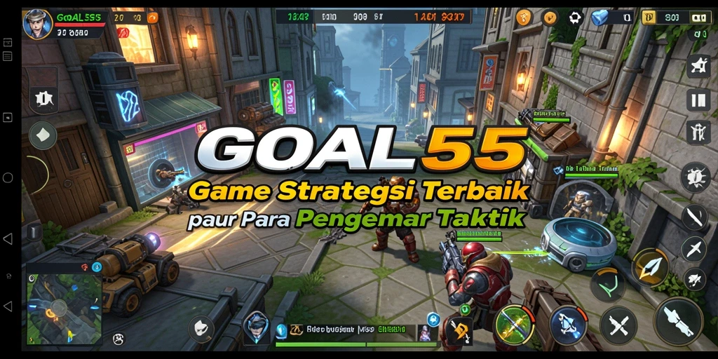 Screenshot gameplay GOAL55 menampilkan aksi strategis yang mendebarkan.