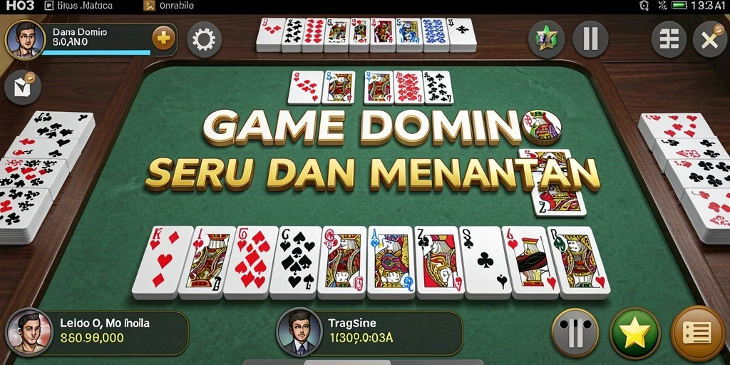 Tampilan menarik dari gameplay Domino HO3 yang seru.