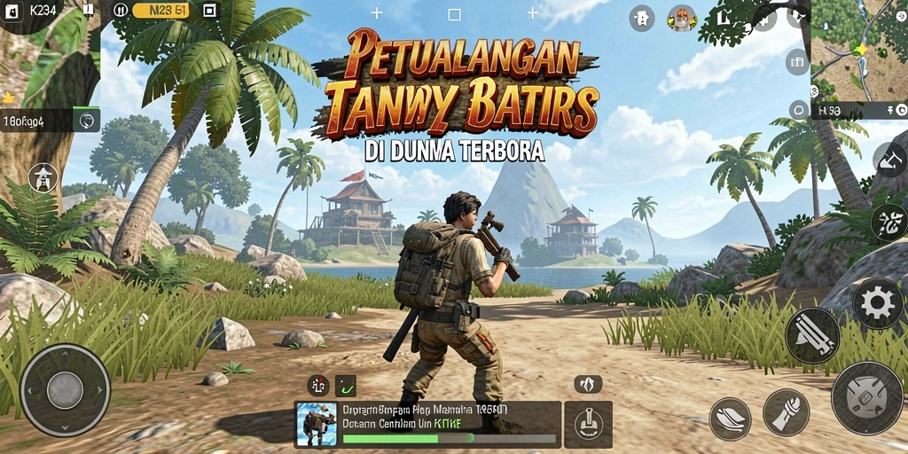 Tangkapan layar menampilkan aksi mendebarkan di dunia terbuka K234.