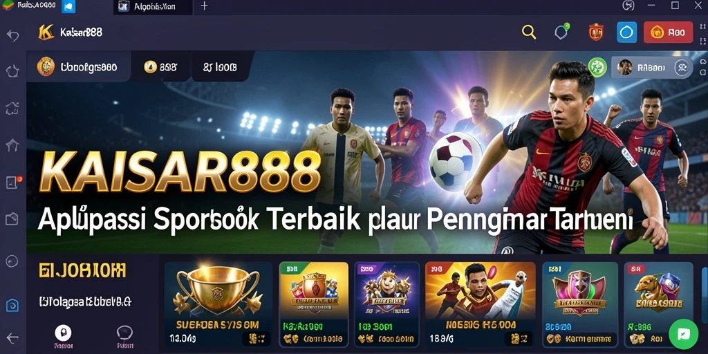 Tangkapan layar KAISAR888 menampilkan fitur taruhan olahraga yang menarik.