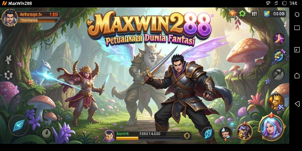 Tampilan gameplay petualangan seru di MAXWIN288 yang memukau.