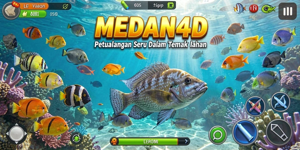Screenshot gameplay MEDAN4D yang menunjukkan aksi menembak ikan yang seru.