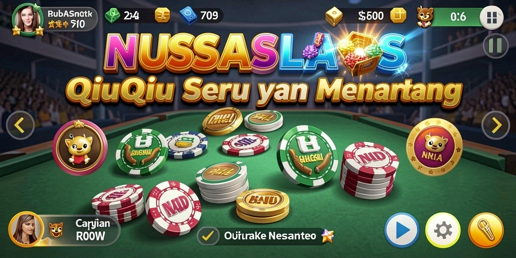 Tampilan gameplay QiuQiu yang seru di NUSASLOTS.