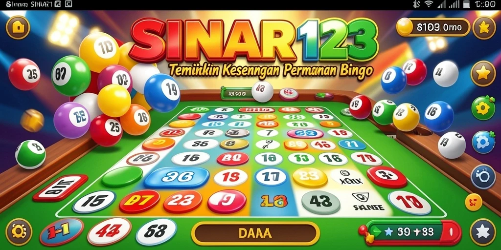 Tampilan gameplay Bingo yang seru dan menarik di SINAR123.
