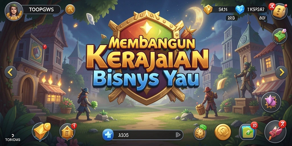 Tampilan luar gameplay TOOPGWS yang menampilkan strategi Tycoon.