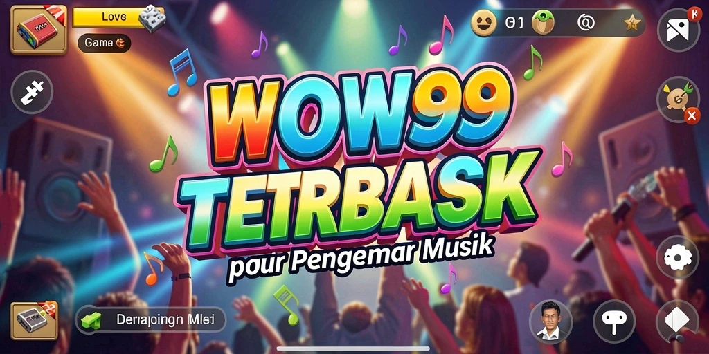 Tampilan gameplay WOW99 yang seru dan interaktif di aplikasi musik.