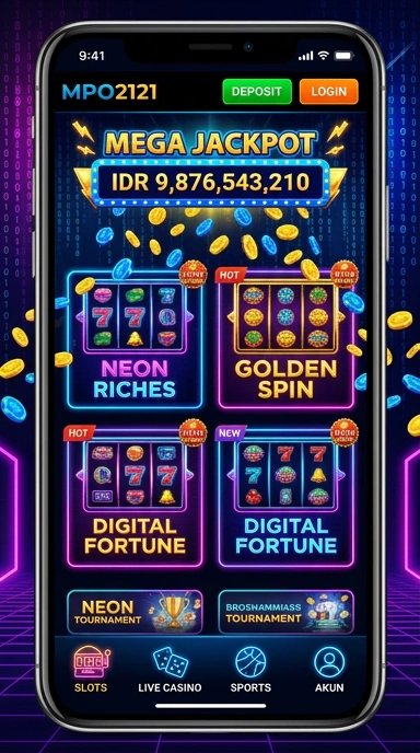 Tampilan utama aplikasi mpo2121 yang menarik.